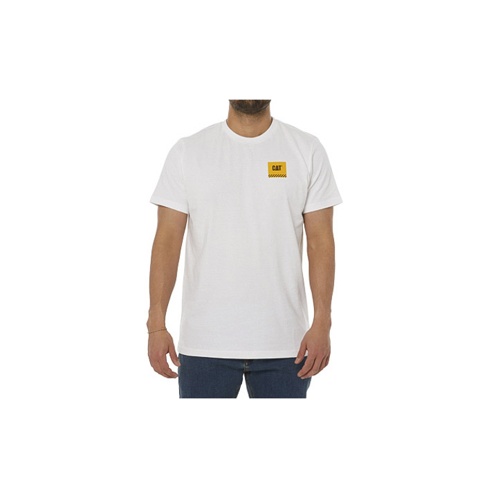 Caterpillar Clothing PK - Caterpillar Work Restricted Mens T-Shirts White (063521-RLS)